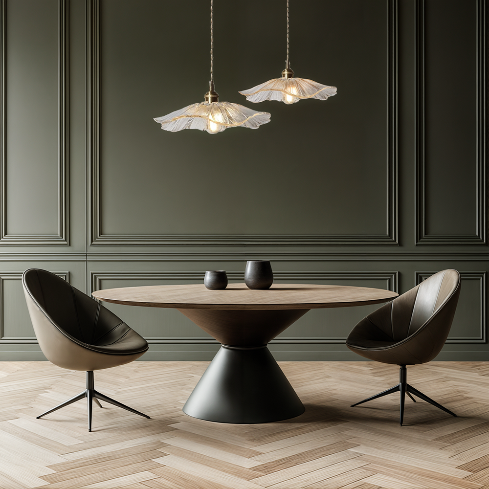 FloraGlass Nordic Flower Pendant Light for Living Rooms