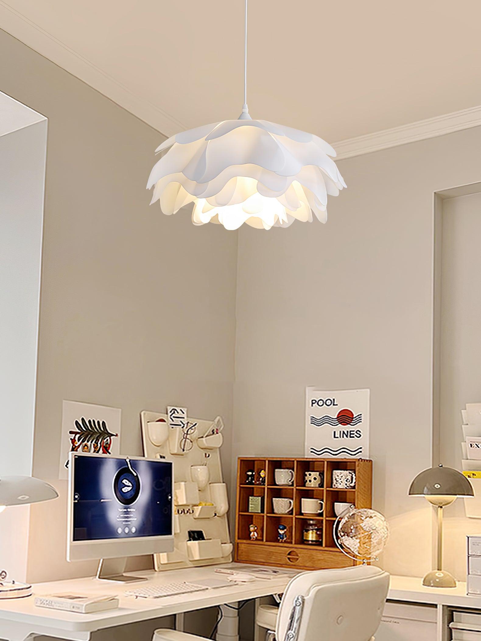 FloraGlow Petal Pendant Lamp | White Soft Diffuse Light
