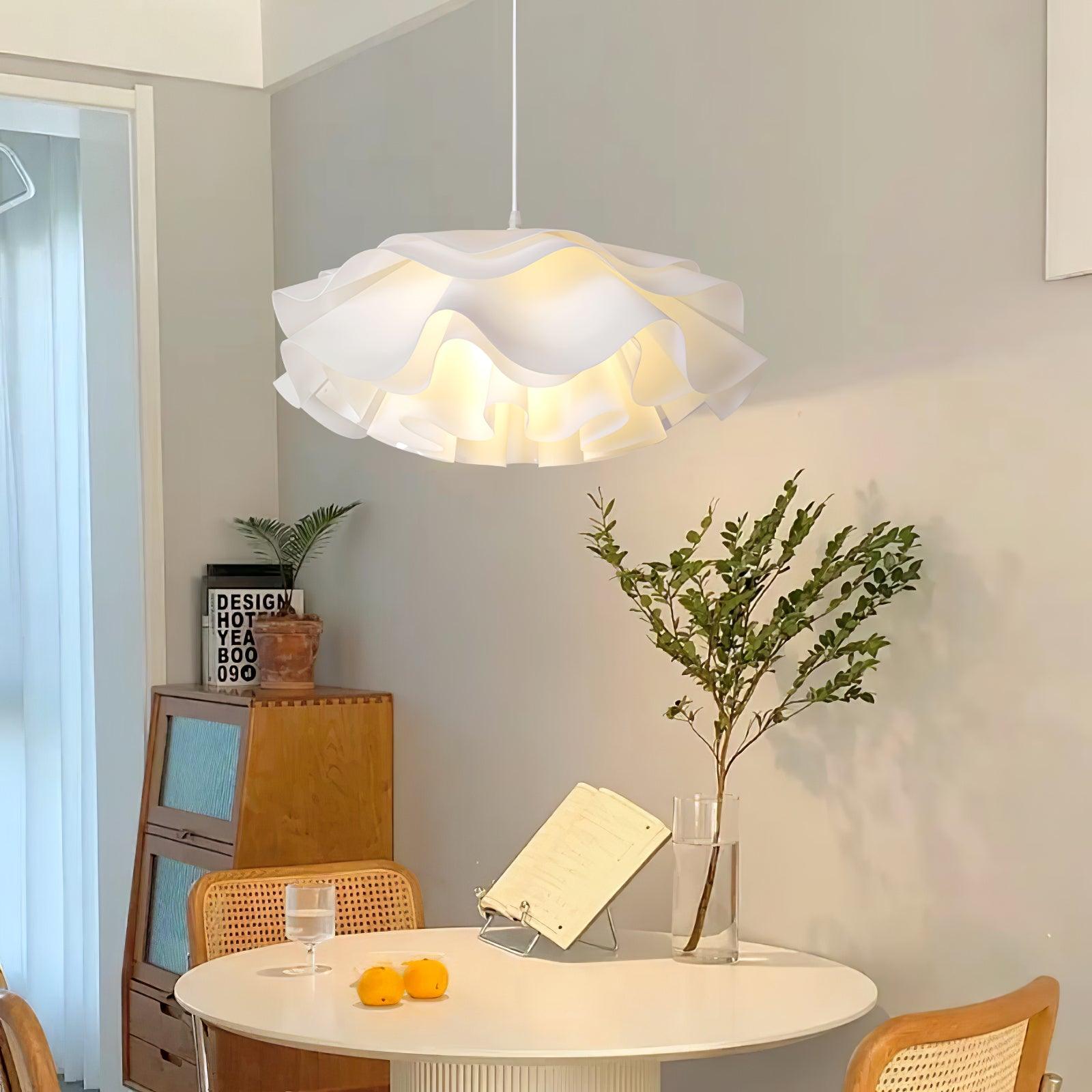 FloraGlow Petal Pendant Lamp | White Soft Diffuse Light