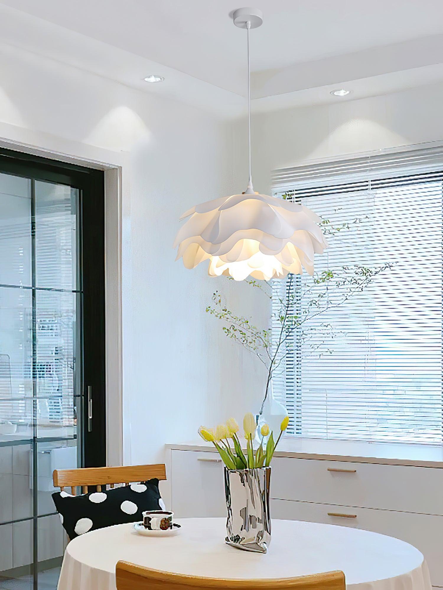 FloraGlow Petal Pendant Lamp | White Soft Diffuse Light