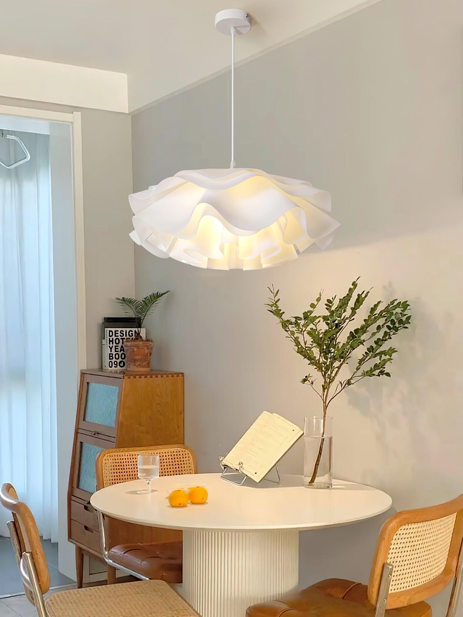FloraGlow Petal Pendant Lamp | White Soft Diffuse Light