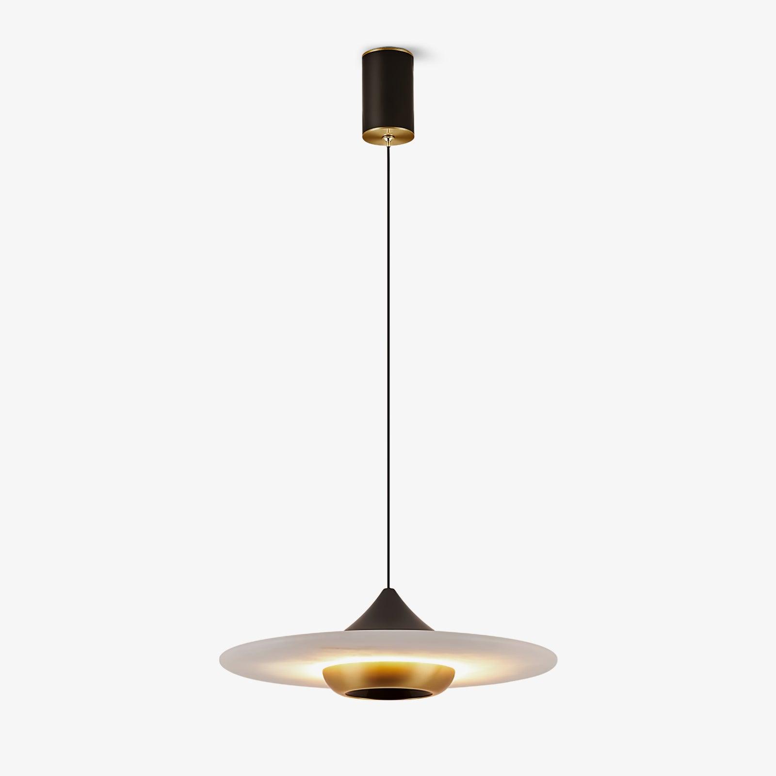 Orbis Modern Marble Flying Saucer Pendant Ceiling Light