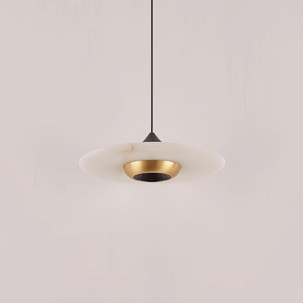 Orbis Modern Marble Flying Saucer Pendant Ceiling Light