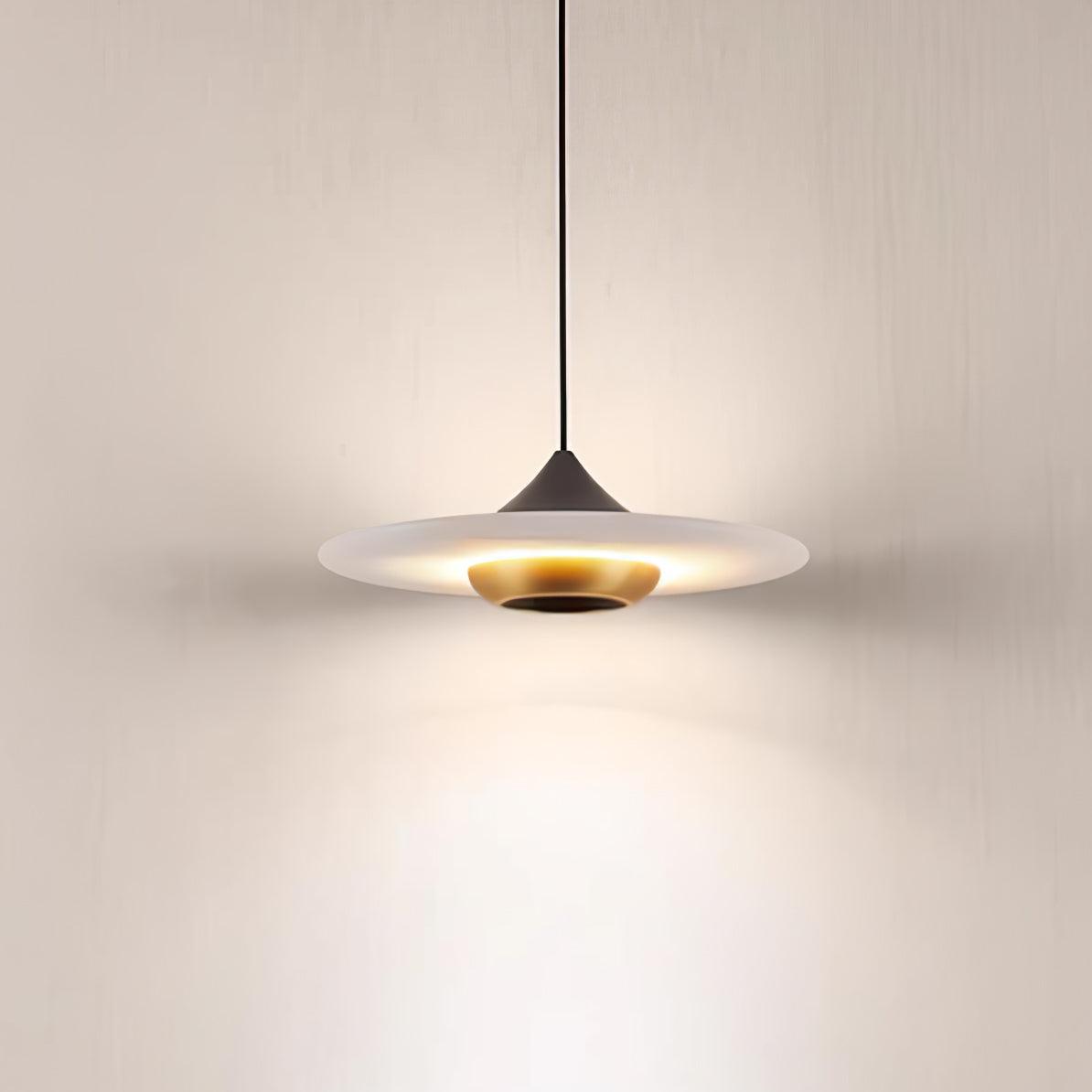 Orbis Modern Marble Flying Saucer Pendant Ceiling Light