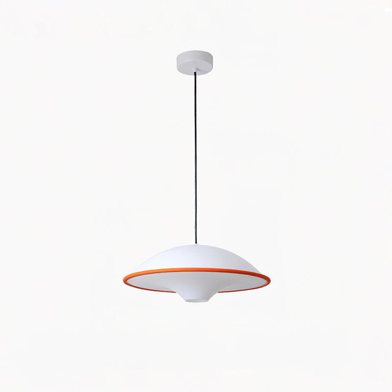 Novara | Minimalist UFO Pendant Light With Black Trim
