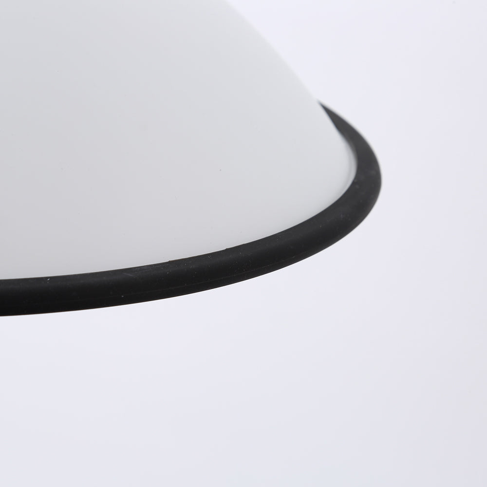 Novara | Minimalist UFO Pendant Light With Black Trim