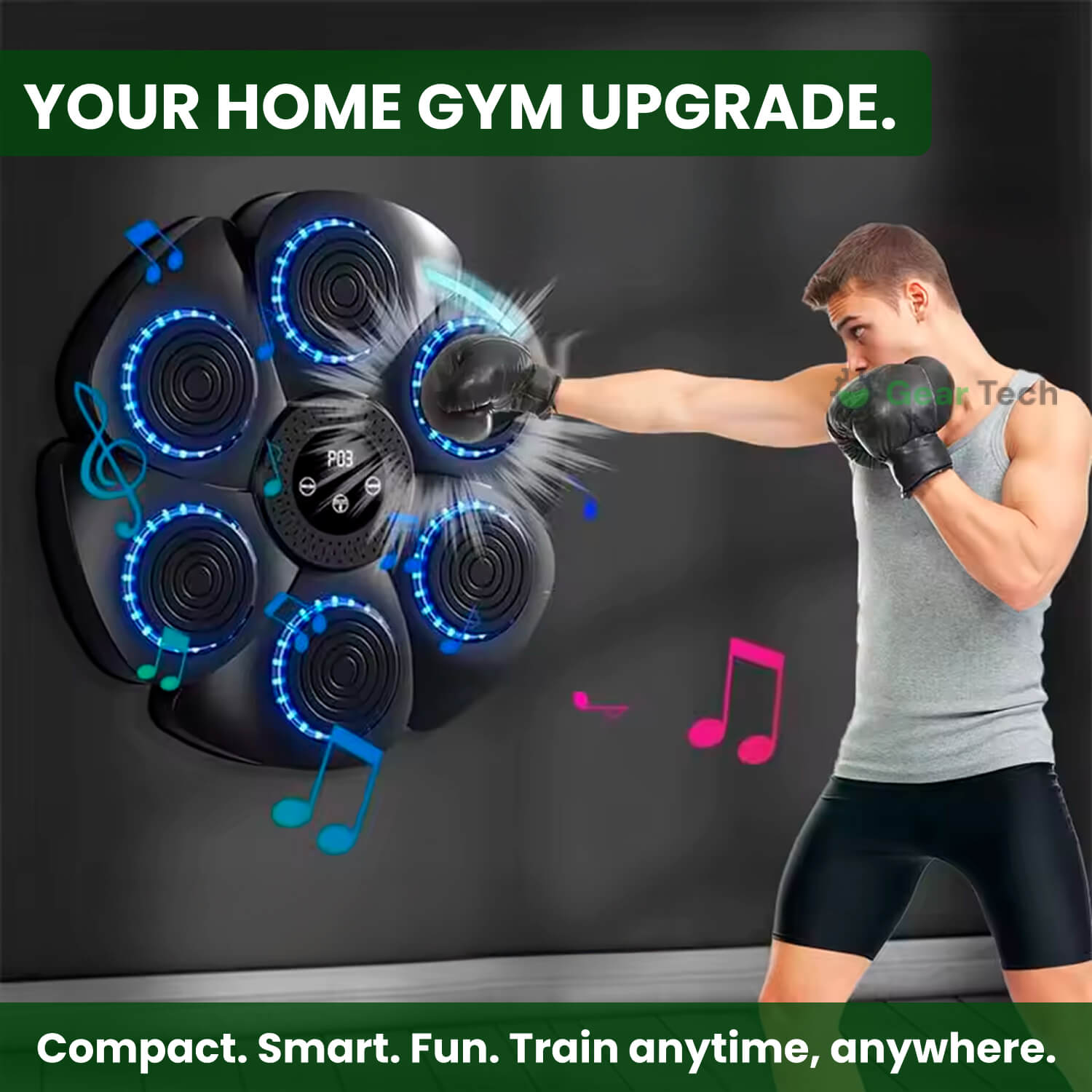 Music Boxing Pad With Targeting Features for Ultimate Home Training