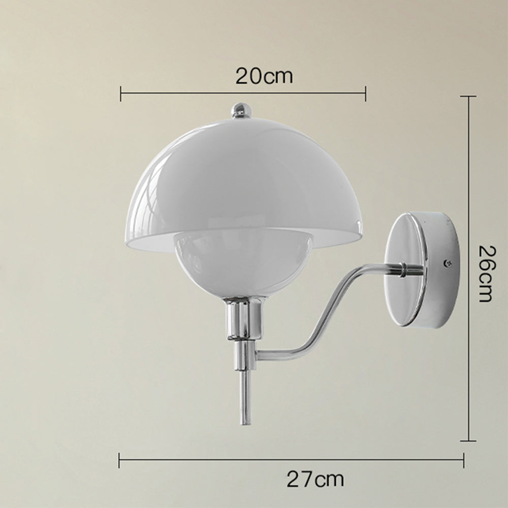 Aurelia Cream Mushroom Hallway Wall Light With Warm Glow