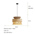 Kinari Handmade Hemp Rope Pendant Light Japanese Inspired Chandelier