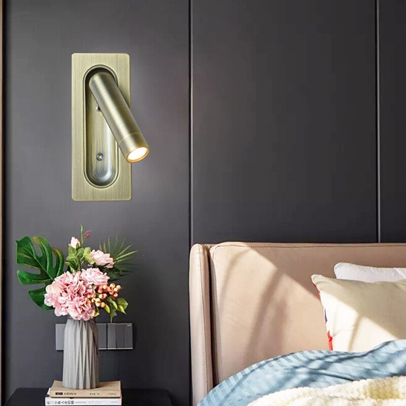 NovaNook Minimalist Bedside Wall Lamp for Nighttime Reading