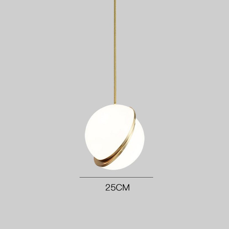 NyraHalo Orb Moon Pendant Light for Living Room Ceiling Lamp