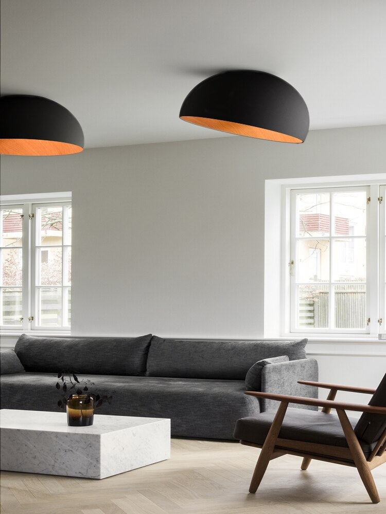 Modern Retro Ceiling Light In Two Sizes And Two Colors