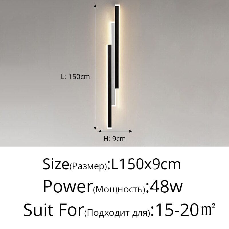 Asterra Triple-Rect Wall Sconce Outdoor Porch Light