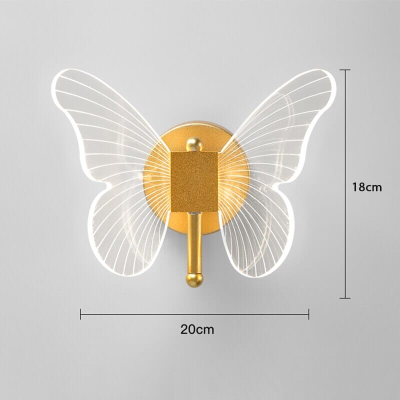 LumiWings Butterfly LED Wall Light With Easy Install
