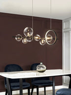FjordGlow Glass Bubble Pendant Light In Nordic Style