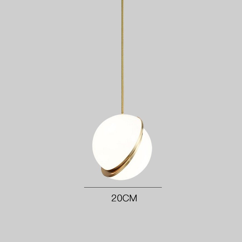 NyraHalo Orb Moon Pendant Light for Living Room Ceiling Lamp