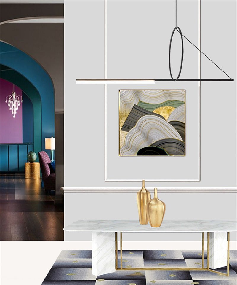 Lampa wisząca Nyara Triangle | Geometryczna lampa sufitowa