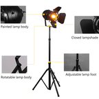 ForgeGlow Industrial Reflector Floor Lamp For Modern Living Rooms