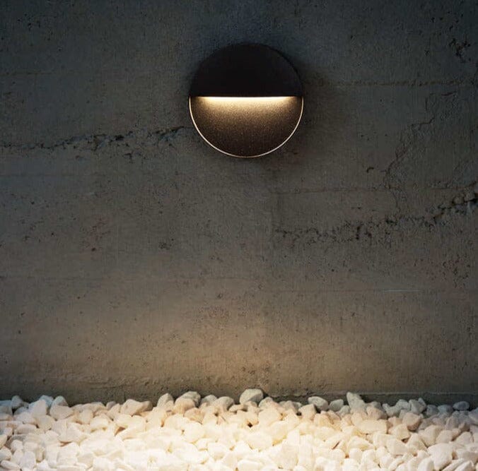 Luz de Degrau Exterior Redonda Rivell à Prova de Água e Ferrugem