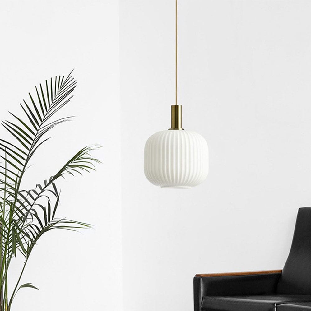 Nystral Fluted Glass Pendant Lights for Nordic Home Interiors
