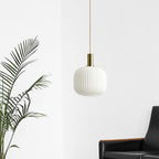 Nystral Fluted Glass Pendant Lights for Nordic Home Interiors