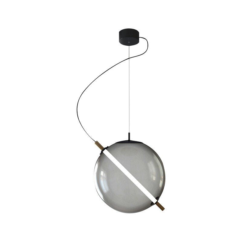Luminex Copper Matte Glass LED Pendant Light for Modern Interiors