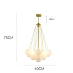 Aurelium Premium Pendant Light With Frosted Glass Globes