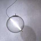 Luminex Copper Matte Glass LED Pendant Light for Modern Interiors