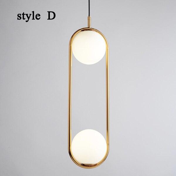Novaelle Glass Pendant Light With Four Styles Modern Ceiling Lamp
