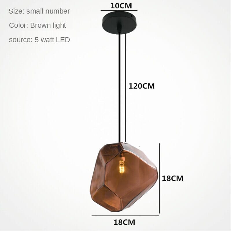 Rainbow Stained Glass Stone Chandeliers for Living Room