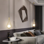 AuroraDrop Satin Iron Pendant Light With Modern Fixture