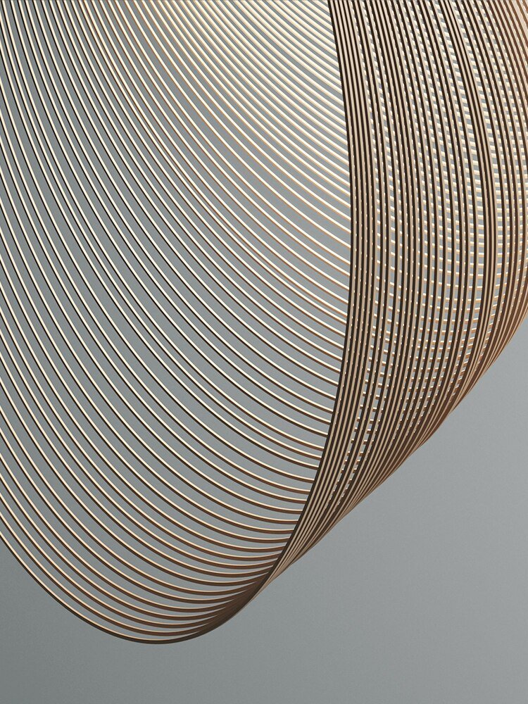 Závěsná lampa Quorin Nordic Abstract pro moderní obývací pokoje