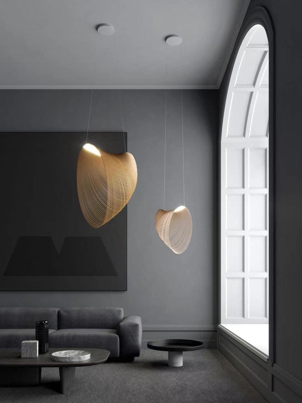 Quorin Nordic Abstract Pendant Light for Modern Living Rooms