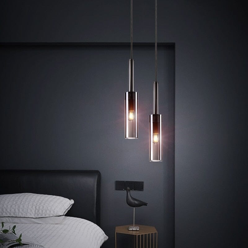 Elegant Lyrian Copper And Crystal Nordic Pendant Lights Set