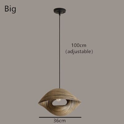 Aurela Bamboo Shell Pendant Light Handcrafted in Southeast Asia