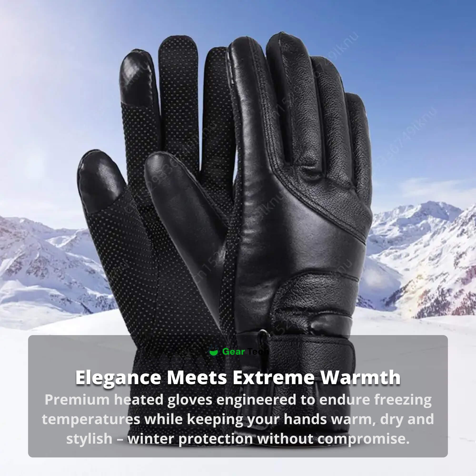 UK Women's Heated Gloves With Touchscreen And USB Rechargeable Waterproof Warmth