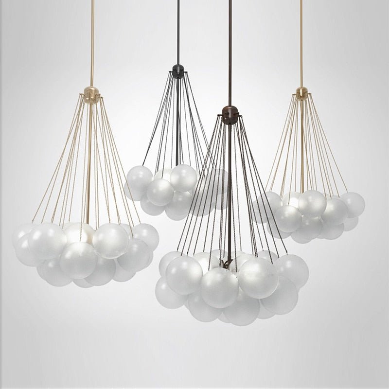 Aurelium Premium Pendant Light With Frosted Glass Globes