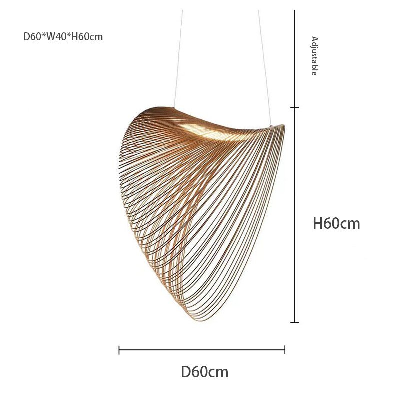 Quorin Nordic Abstract Pendant Light for Modern Living Rooms