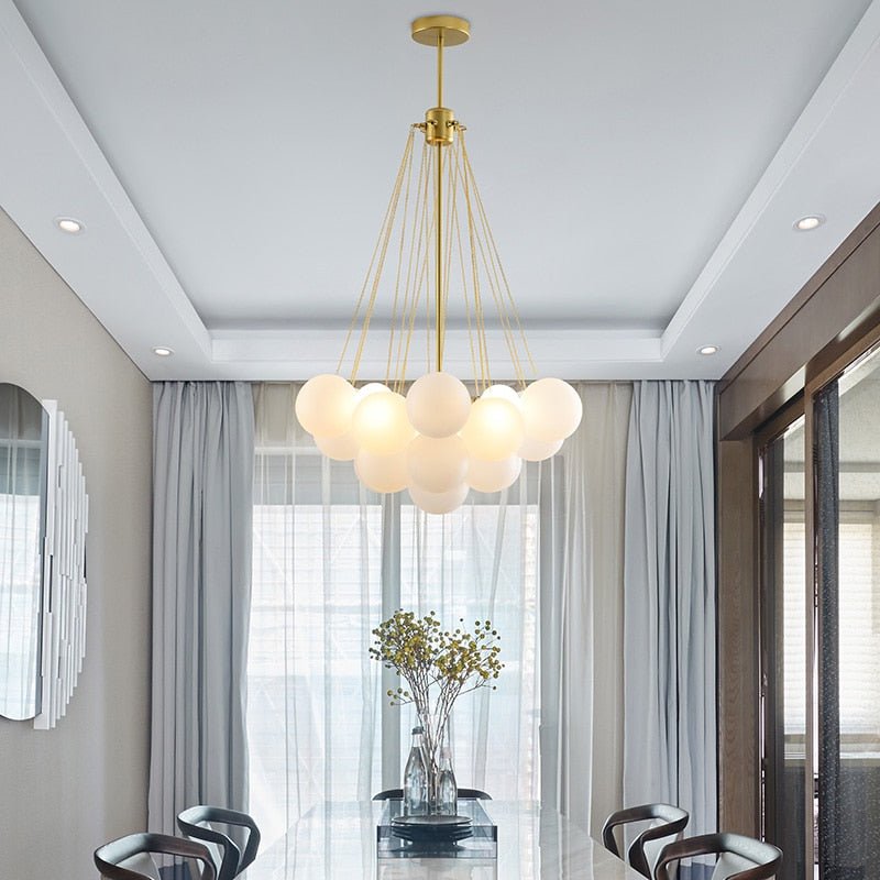 Aurelium Premium Pendant Light With Frosted Glass Globes