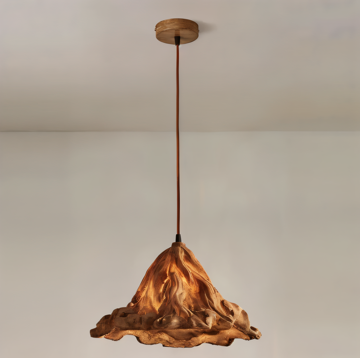 Vallora Volcanic Resin Pendant Lamp With Lava Effect