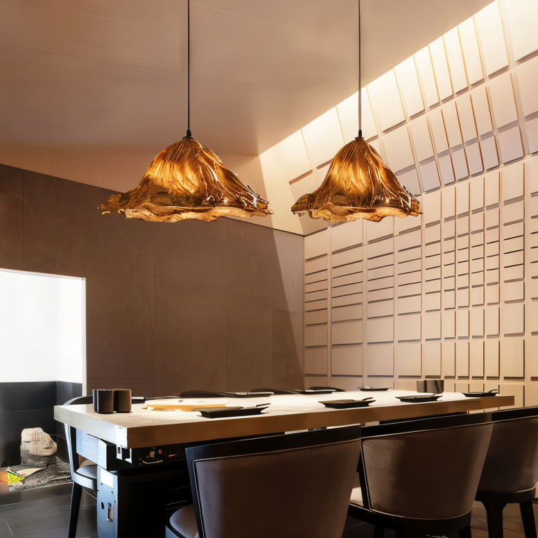 Vallora Volcanic Resin Pendant Lamp With Lava Effect