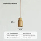 Aurelo Timber Pendant Light Nordic Style Wood Glow for Living Room