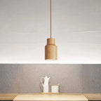 Aurelo Timber Pendant Light Nordic Style Wood Glow for Living Room