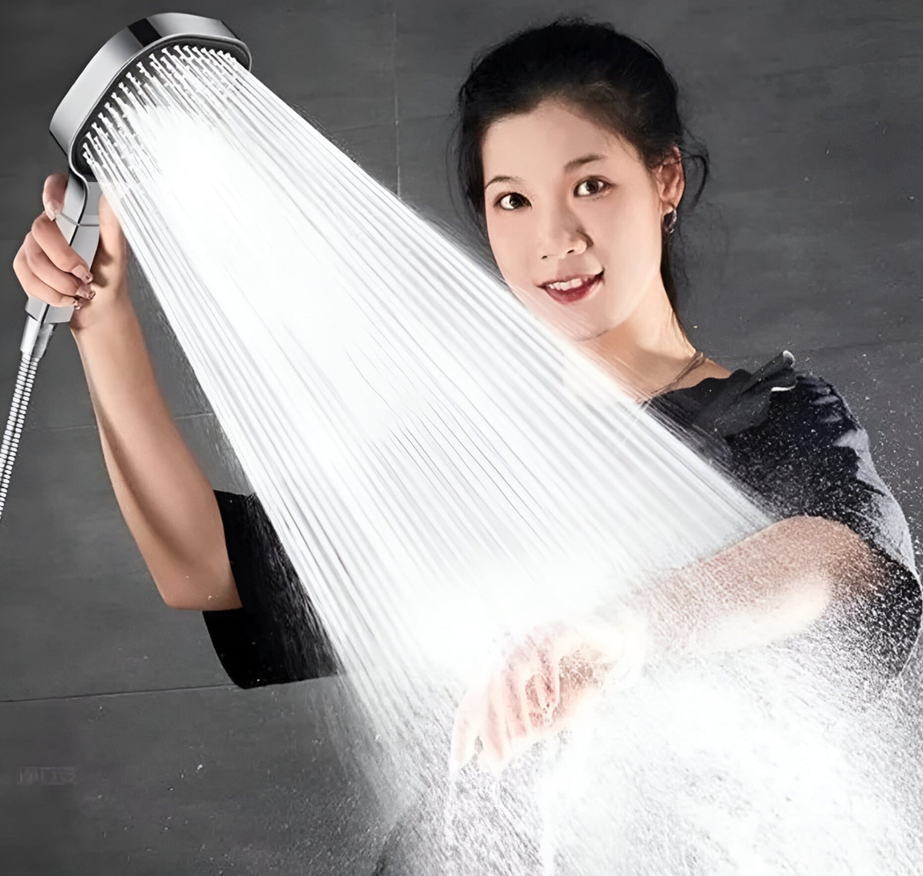 High-Pressure Shower Head With Turbo Boost Filtration For Hair