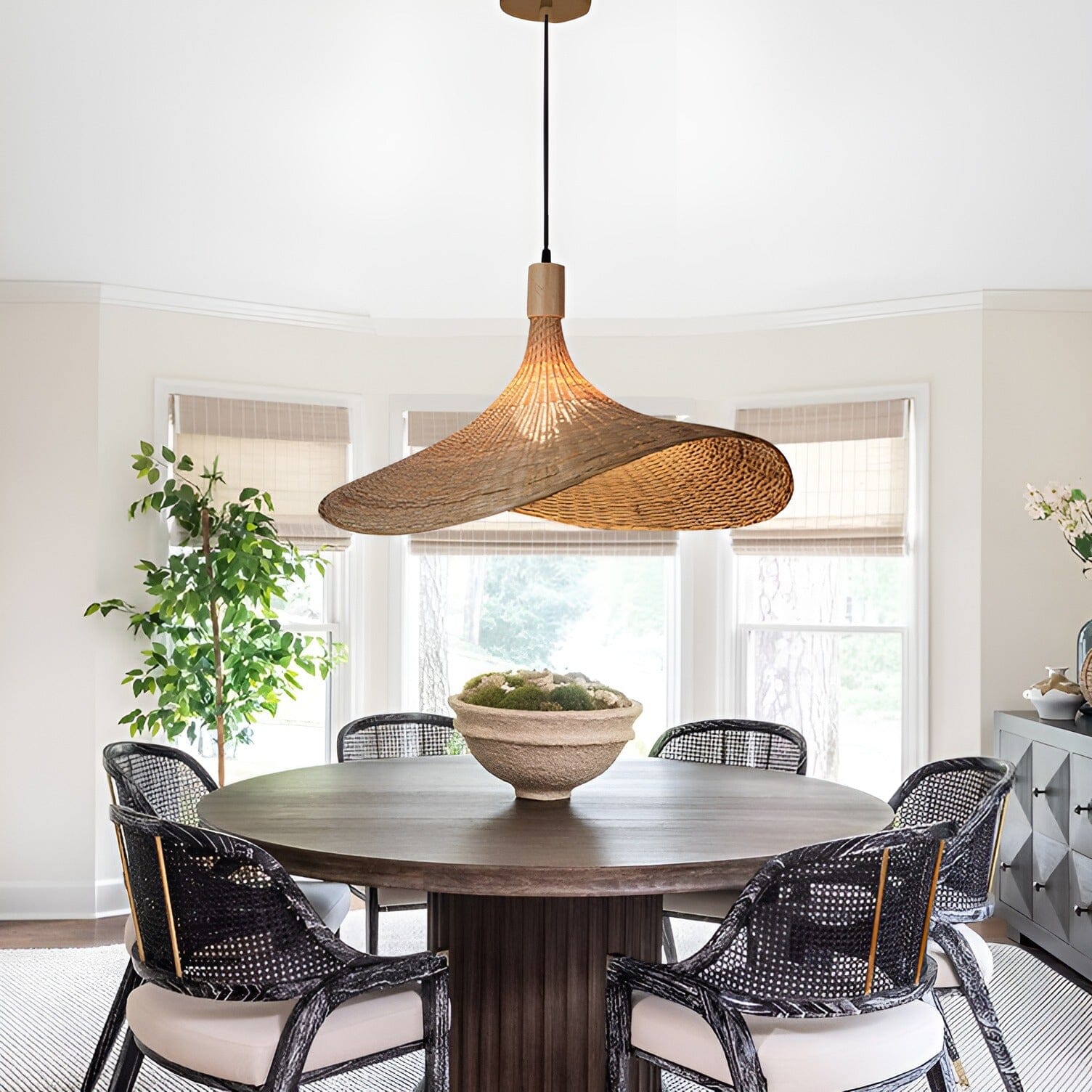 Candeeiro de Bambu Nalara com Brilho Quente e Aconchegante para Qualquer Divisão