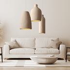 Aeris Wasabi Japandi Pendant Lights With Warm Glow