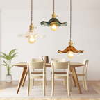 Lyra Glass Flower Pendant Lights for Nordic Decor in Living Room