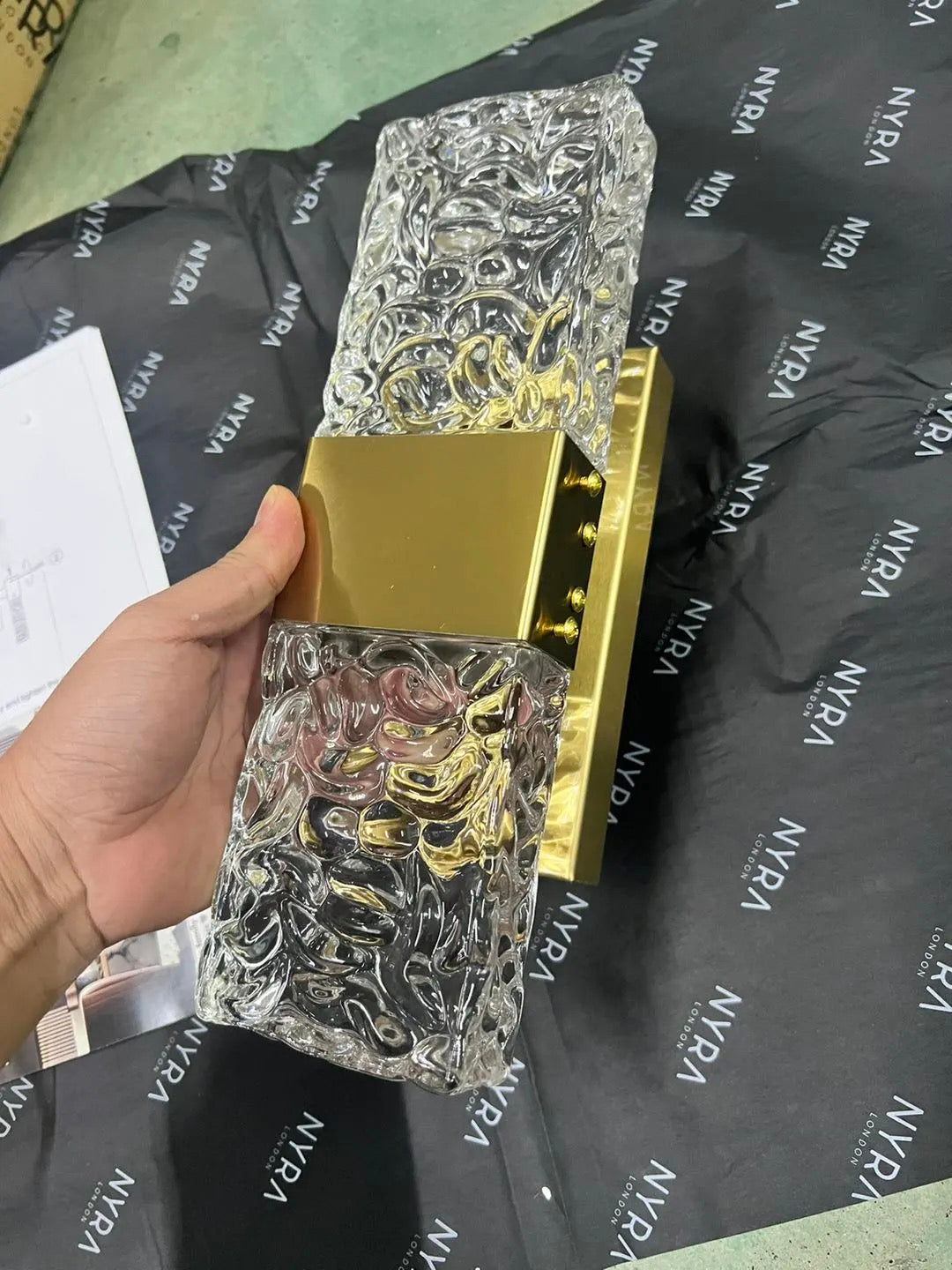 Aurelia Crest Wall Lamp Ambient Handcrafted Lighting