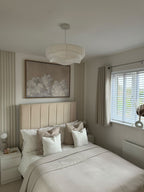 Aurelia Pleated Fabric Pendant Lamp with Soft Glow Ambience