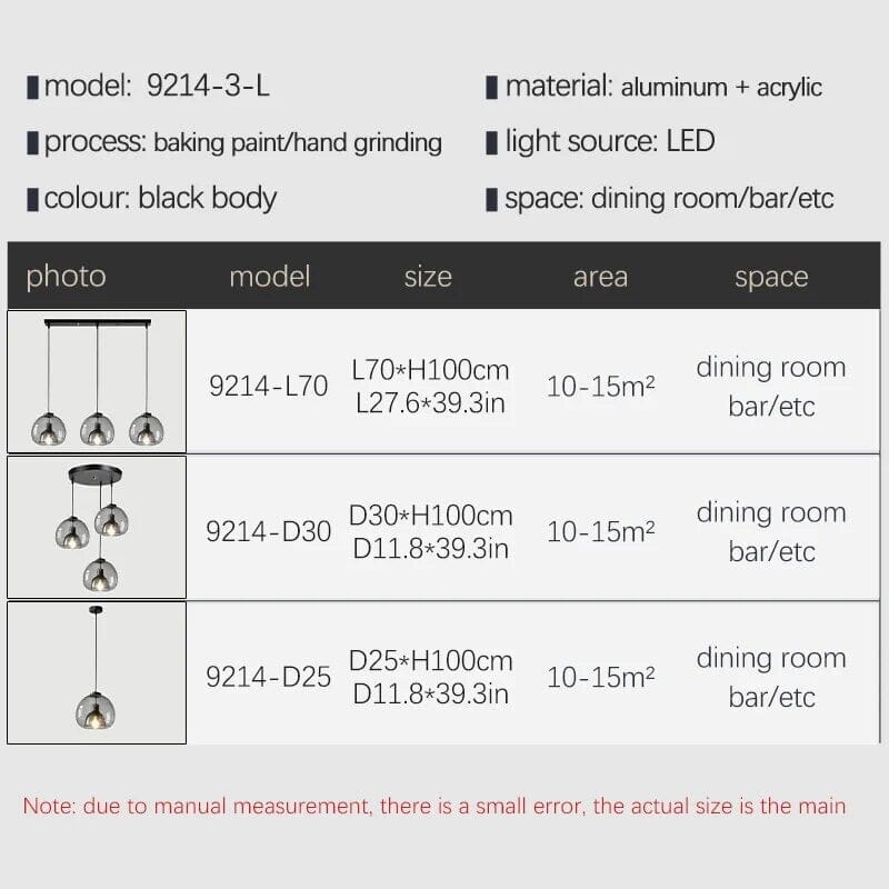 Lyris Glass Pendant Lamps for Modern Kitchens and Bathrooms